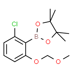 2-[2-Chloro-6-(methoxymethoxy)phenyl]-4,4,5,5-tetramethyl-1,3,2-dioxaborolane Structure