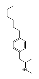 1-(4-hexylphenyl)-N-methylpropan-2-amine结构式