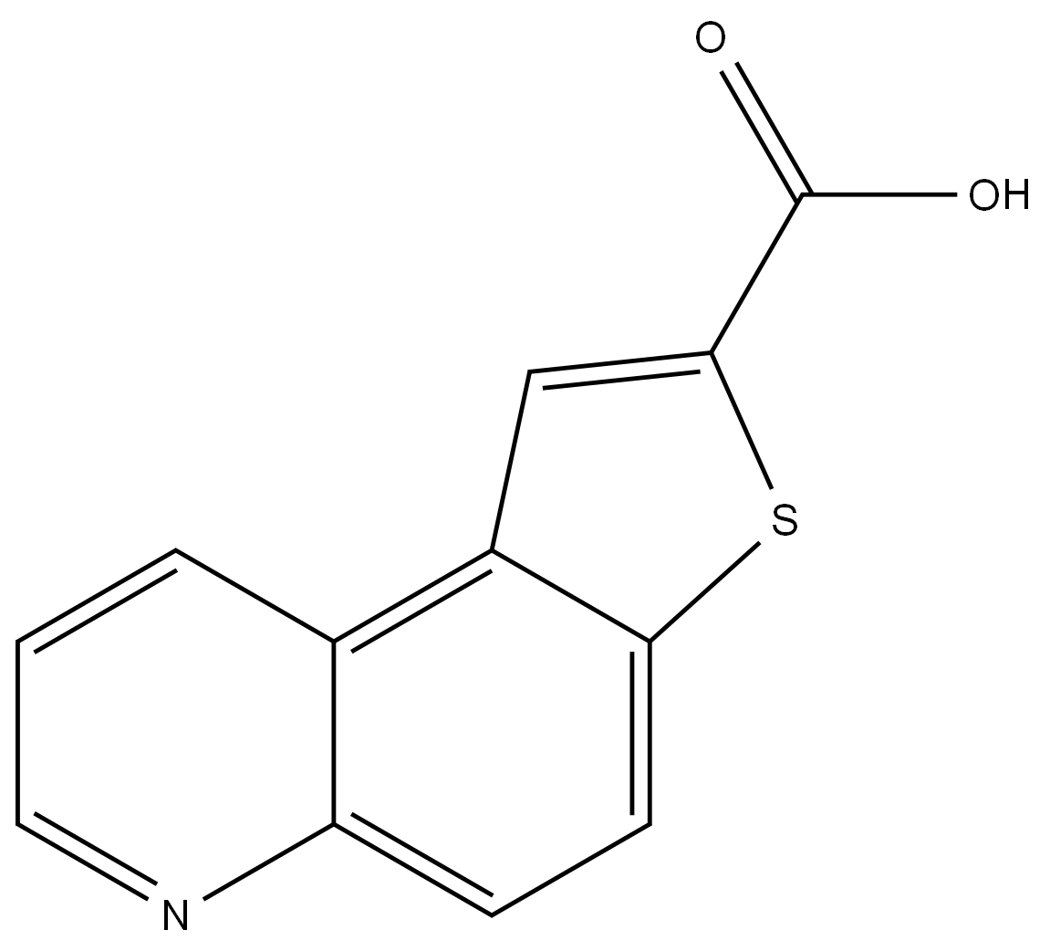 Thieno[3,2-f]quinoline-2-carboxylic acid structure