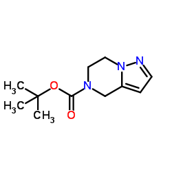 6,7-二氢吡唑并[1,5-a]吡嗪-5(4H)-羧酸叔丁酯结构式