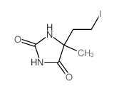 2,4-Imidazolidinedione,5-(2-iodoethyl)-5-methyl- structure