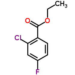2-氯-4-氟苯甲酸乙酯结构式