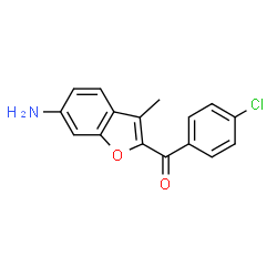 (6-Amino-3-methyl-1-benzofuran-2-yl)(4-chlorophenyl)methanone Structure