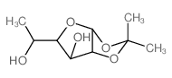 3-(1-hydroxyethyl)-7,7-dimethyl-2,6,8-trioxabicyclo[3.3.0]octan-4-ol结构式