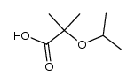 2-isopropoxy-2-methylpropanoic acid结构式