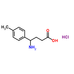 4-AMINO-4-(4-METHYLPHENYL)BUTANOIC ACID-HCL structure