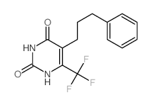 2,4(1H,3H)-Pyrimidinedione,5-(3-phenylpropyl)-6-(trifluoromethyl)-结构式