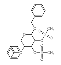 Xylopyranoside, benzyl,4-benzoate 2,3-dimethanesulfonate, a-D- (8CI) structure