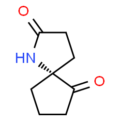 1-Azaspiro[4.4]nonane-2,6-dione,(R)-(9CI) Structure