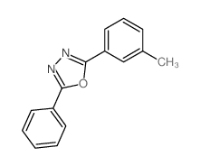 2-(3-methylphenyl)-5-phenyl-1,3,4-oxadiazole Structure