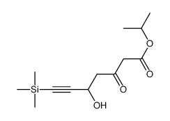 propan-2-yl 5-hydroxy-3-oxo-7-trimethylsilylhept-6-ynoate Structure