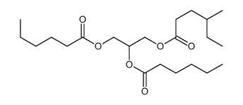 2,3-di(hexanoyloxy)propyl 4-methylhexanoate结构式