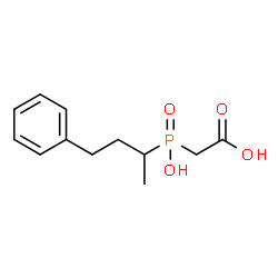 2-(HYDROXY(4-PHENYLBUTAN-2-YL)PHOSPHORYL)ACETIC ACID Structure