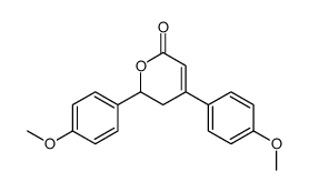 2,4-bis(4-methoxyphenyl)-2,3-dihydropyran-6-one结构式