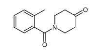 1-(2-甲基苯甲酰基)哌啶-4-酮结构式
