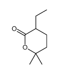 3-ethyl-6,6-dimethyloxan-2-one Structure