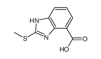 2-Methylthio-1H-benzimidazole-4-carboxylic acid Structure