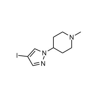 4-(4-Iodo-1H-pyrazol-1-yl)-1-methylpiperidine Structure