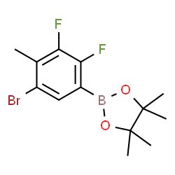 5-Bromo-2,3-difluoro-4-methylphenylboronic acid pinacol ester Structure
