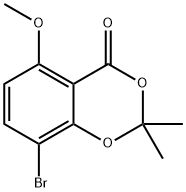 8-Br-5-MeO-2,2-dimethyl-4H-1,3-benzodioxin-4-one Structure