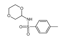 N-(1,4-dioxan-2-yl)-4-methylbenzenesulfonamide结构式