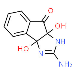 3a,8a-dihydroxy-2-imino-2,3,3a,8a-tetrahydroindeno(1,2-d)i结构式