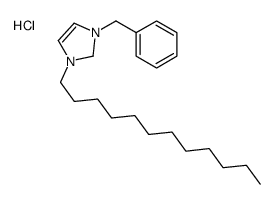 3-benzyl-1-dodecyl-1,2-dihydroimidazol-1-ium,chloride结构式