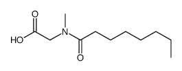 2-[methyl(octanoyl)amino]acetic acid Structure