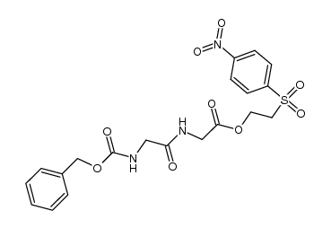 2-((4-nitrophenyl)sulfonyl)ethyl 2-(2-(((benzyloxy)carbonyl)amino)acetamido)acetate结构式