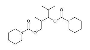 [2,4-dimethyl-3-(piperidine-1-carbonyloxy)pentyl] piperidine-1-carboxylate结构式