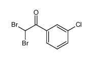 2,2-dibromo-1-(3-chlorophenyl)ethanone Structure
