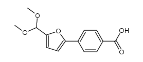 4-(5-(dimethoxymethyl)furan-2-yl)benzoic acid Structure