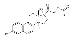 1,3,5(10),6,8-19-nor-pregnapentaene-3,17α,21-triol-20-one 21-acetate结构式