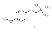 Benzeneethanaminium,4-methoxy-N,N,N-trimethyl-, iodide (1:1) structure