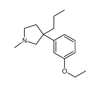 3-(m-Ethoxyphenyl)-1-methyl-3-propylpyrrolidine structure