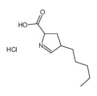 4-pentyl-3,4-dihydro-2H-pyrrole-2-carboxylic acid,hydrochloride Structure