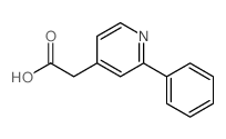 4-Pyridineacetic acid,2-phenyl-结构式