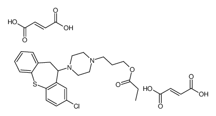 (E)-but-2-enedioic acid,3-[4-(3-chloro-5,6-dihydrobenzo[b][1]benzothiepin-5-yl)piperazin-1-yl]propyl propanoate Structure