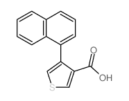 3-Thiophenecarboxylicacid, 4-(1-naphthalenyl)- structure