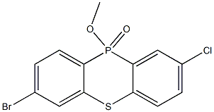 7-Bromo-2-chloro-10-methoxy-10H-phenothiaphosphine 10-oxide结构式