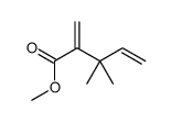 methyl 3,3-dimethyl-2-methylidenepent-4-enoate结构式