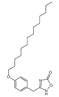 3-[(4-tetradecoxyphenyl)methyl]-2H-1,2,4-oxadiazol-5-one结构式