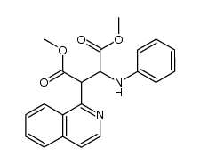 dimethyl 2-anilino-3-(isoquinolin-1-yl)succinate Structure