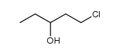 1-chloro-3-pentanol Structure