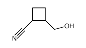 2-(hydroxymethyl)cyclobutane-1-carbonitrile Structure