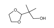 2-(1,1-dimethyl-2-hydroxyethyl)-1,3-dioxolane Structure