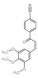 Benzonitrile,4-[1-oxo-3-(3,4,5-trimethoxyphenyl)-2-propen-1-yl]- Structure