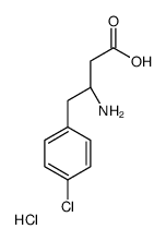 (S)-3-氨基-4-(4-氯苯基)丁酸盐酸盐结构式