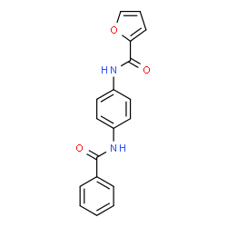 2-FURANCARBOXAMIDE, N-[4-(BENZOYLAMINO)PHENYL]-结构式