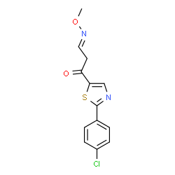 3-[2-(4-CHLOROPHENYL)-1,3-THIAZOL-5-YL]-3-OXOPROPANAL O-METHYLOXIME structure